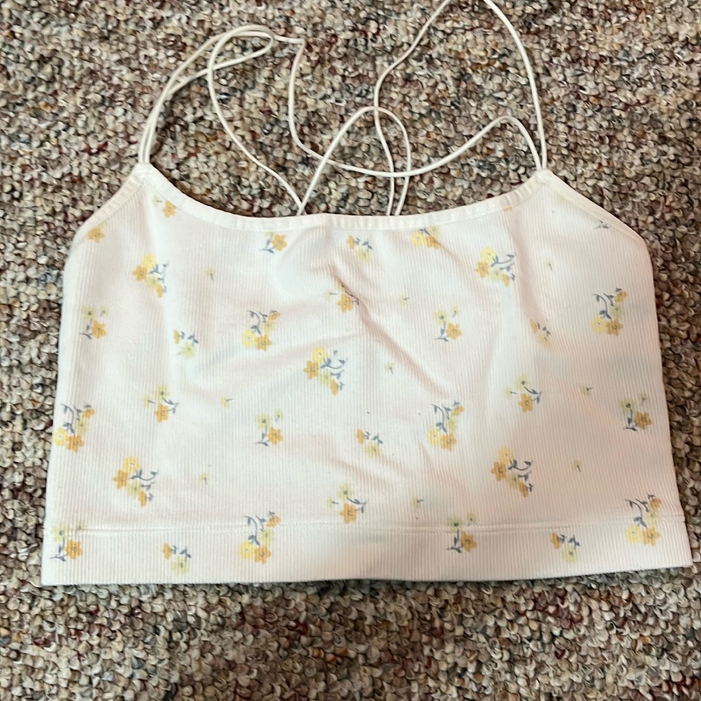 Floral Hollister top